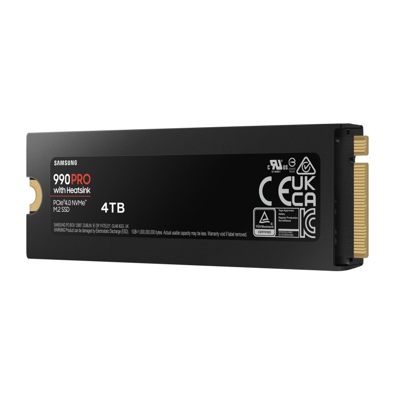 SSD PCIE G4 M.2 NVME 4TB W/HS/990 PRO MZ-V9P4T0CW SAMSUNG SSD PCIE G4 M.2 NVME 4TB W/HS/990 PRO MZ-V9P4T0CW SAMSUNG