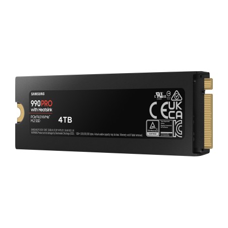 SSD PCIE G4 M.2 NVME 4TB W/HS/990 PRO MZ-V9P4T0CW SAMSUNG
