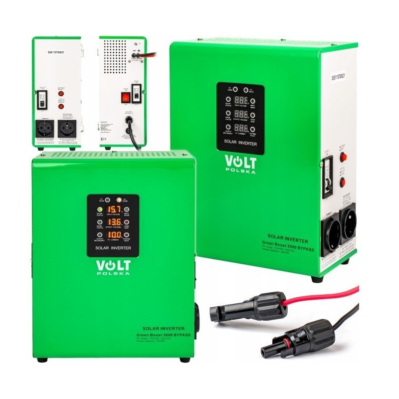 Przetwornica solarna VOLT POLSKA GREEN BOOST MPPT 3000 (120-350VDC) BYPASS