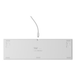 GENESIS THOR 404 klawiatura Uniwersalne USB QWERTY Angielski Biały