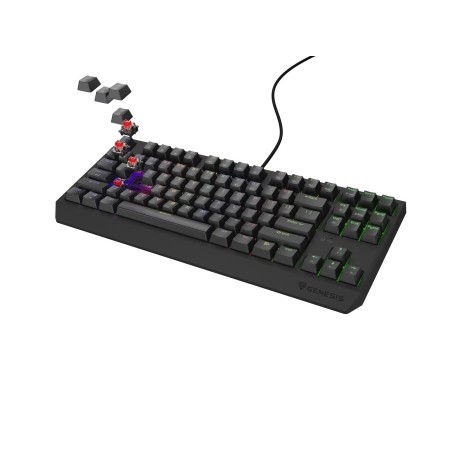 GENESIS Thor 230 TKL klawiatura Gaming USB + RF Wireless + Bluetooth QWERTY Czarny