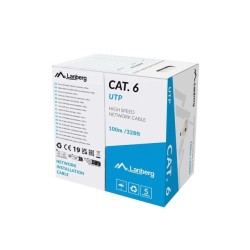 Lanberg LCU6-11CU-0100-S kabel sieciowy Szary 100 m Cat6 U/UTP (UTP)