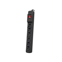 Armac Multi M6 | Listwa zasilająca | przeciwprzepięciowa, 6 gniazd, przewód 1,5m, czarna