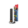 ACAR F5 Czarny 5 x gniazdo sieciowe 230 V 3 m
