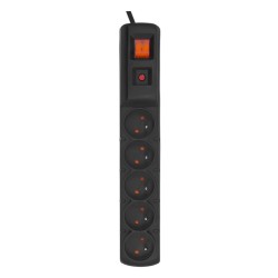 HSK DATA Acar F5 5 m 5 Gniazdo(a) sieciowe Wewnątrz/Na wolnym powietrzu Szary