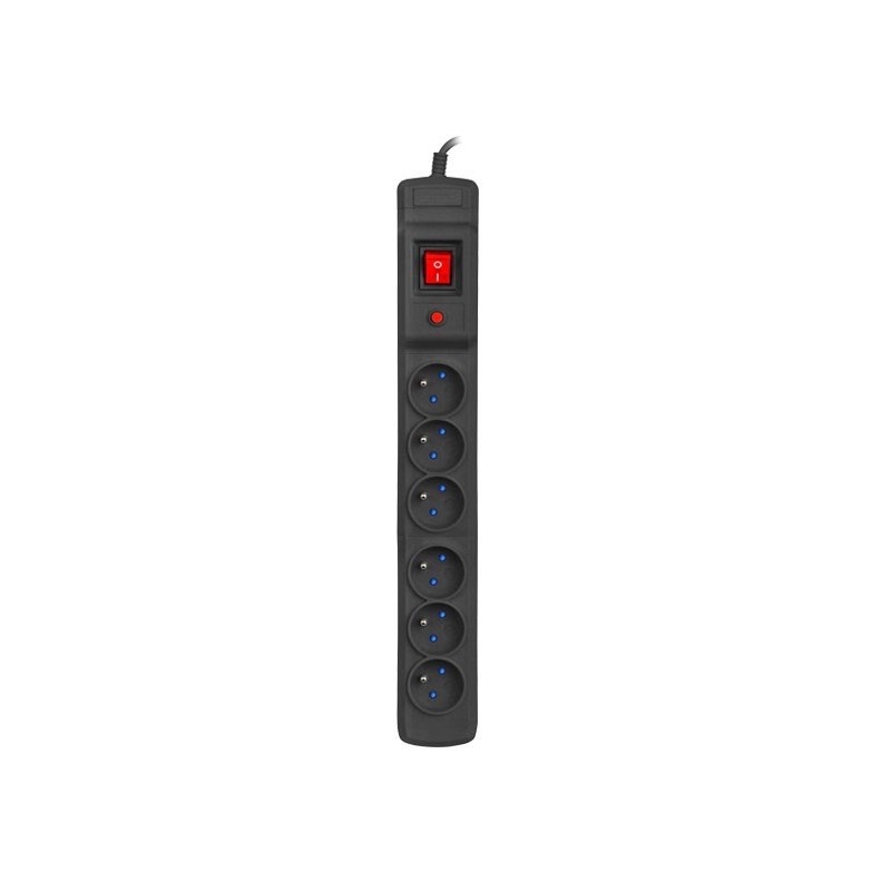 Armac M6/25/CZ rozdzielacz zasilania PDU 6 x gniazdo sieciowe Czarny