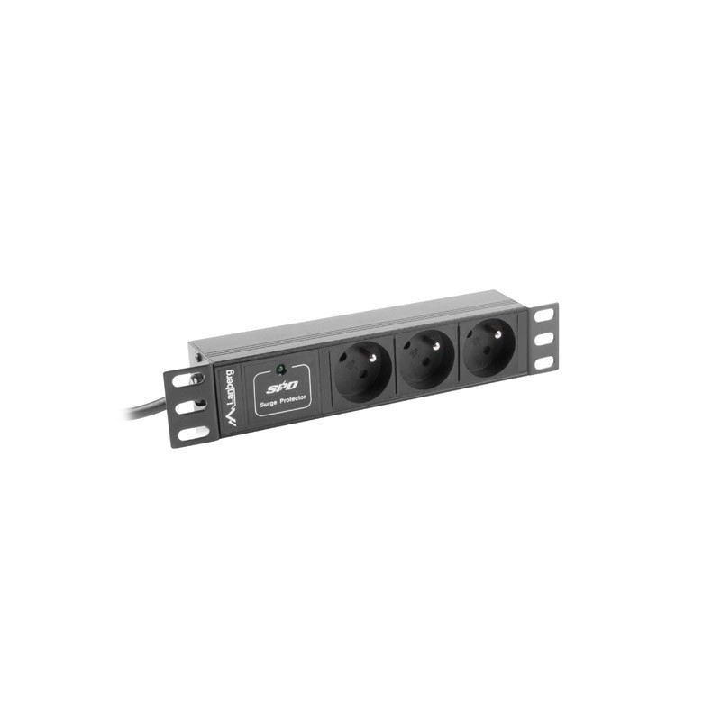 LANBERG LISTWA ZASILAJĄCA RACK 10" (1U, 10A, 3X SHUKO) LANBERG LISTWA ZASILAJĄCA RACK 10" (1U, 10A, 3X SHUKO)