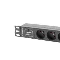 LANBERG LISTWA ZASILAJĄCA RACK 10" (1U, 10A, 3X SHUKO)