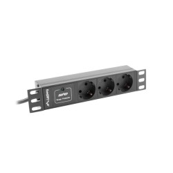 LANBERG LISTWA ZASILAJĄCA RACK 10" (1U, 10A, 3X 230V PL)