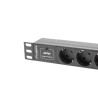LANBERG LISTWA ZASILAJĄCA RACK 10" (1U, 10A, 3X 230V PL)