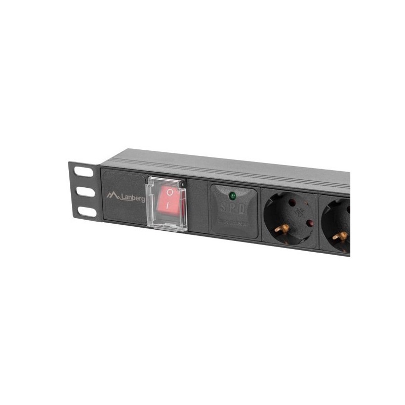 Lanberg PDU-05F-0200-IEC-BK rozdzielacz zasilania PDU 5 x gniazdo sieciowe 1U Czarny Lanberg PDU-05F-0200-IEC-BK rozdzielacz zasilania PDU 5 x gniazdo sieciowe 1U Czarny