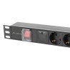 Lanberg PDU-05F-0200-IEC-BK rozdzielacz zasilania PDU 5 x gniazdo sieciowe 1U Czarny