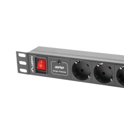 LANBERG LISTWA ZAS. RACK PDU (1U,16A,7X SHUKO,2M)
