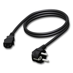 adam hall CAB 490 3 Czarny 3 m Wtyczka zasilająca typu E IEC 320