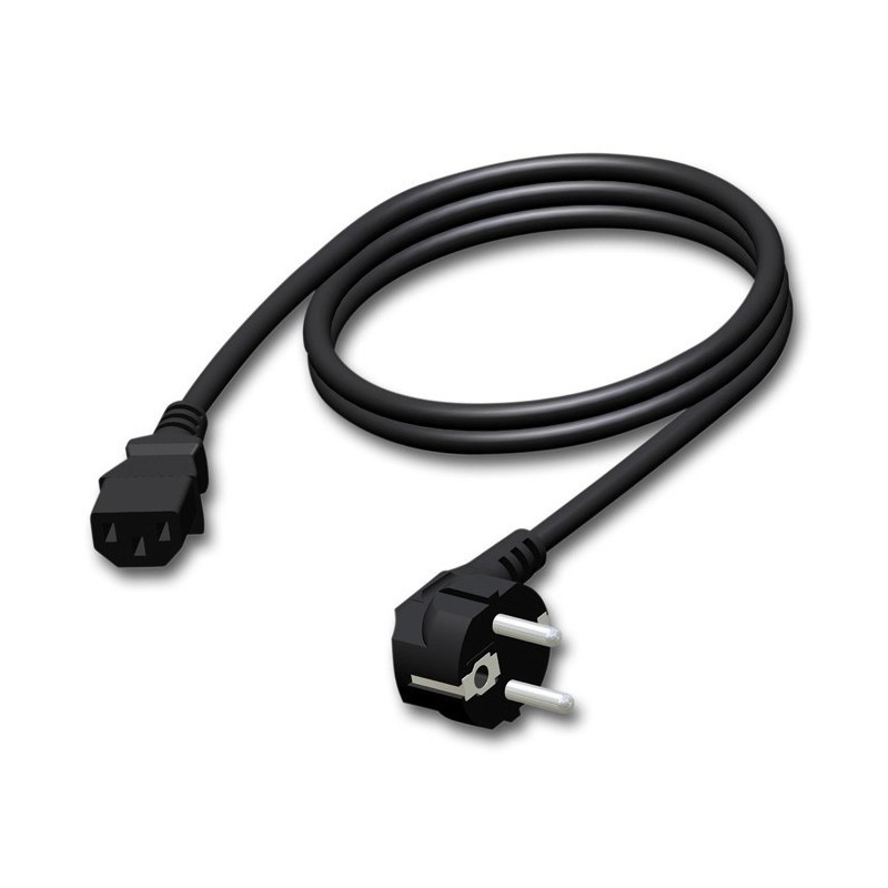 adam hall CAB 490 3 Czarny 3 m Wtyczka zasilająca typu E IEC 320