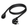 adam hall CAB 490 3 Czarny 3 m Wtyczka zasilająca typu E IEC 320