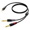 PROCAB CLA713/3 kabel audio 3 m 3.5mm 2 x 6.35mm Czarny, Szary, Czerwony