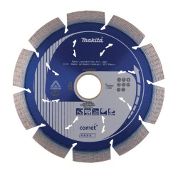 MAKITA TARCZA DIAMENTOWA 125x22,23mm SEGMENT (NA SUCHO) BETON, CEGŁA