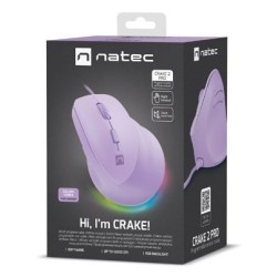 NATEC Crake 2 Pro myszka Uniwersalne Po prawej stronie USB Typu-A Optyczny 12800 DPI