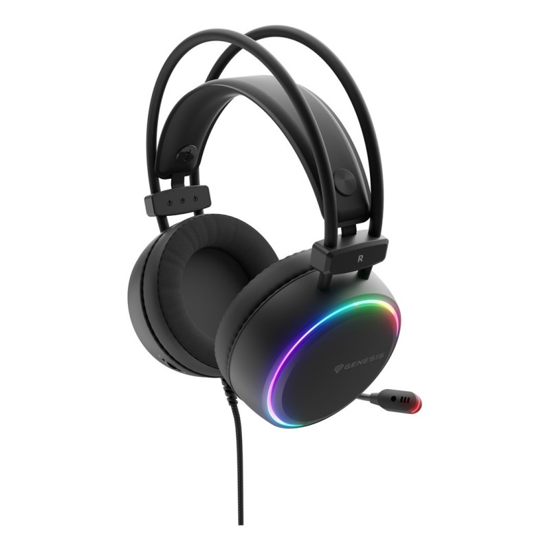 GENESIS NSG-2307 słuchawki/zestaw słuchawkowy Przewodowa Opaska na głowę Gaming USB Typu-A Czarny GENESIS NSG-2307 słuchawki/zestaw słuchawkowy Przewodowa Opaska na głowę Gaming USB Typu-A Czarny