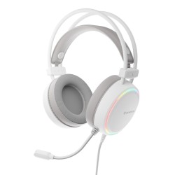 GENESIS NSG-2308 słuchawki/zestaw słuchawkowy Przewodowa Opaska na głowę Gaming USB Typu-A Biały