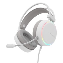 GENESIS NSG-2308 słuchawki/zestaw słuchawkowy Przewodowa Opaska na głowę Gaming USB Typu-A Biały