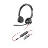 Słuchawki przewodowe POLY Blackwire 3325 Stereo Microsoft Teams Certified USB-C Headset 3.5mm Plug USB-C/A Adapter Przewodowa