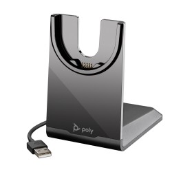 Słuchawki Poly Voyager Focus 2 UC Headset +USB-A to USB-C Cable +Charging Stand Retail Packaging