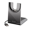 Słuchawki Poly Voyager Focus 2 UC Headset +USB-A to USB-C Cable +Charging Stand Retail Packaging