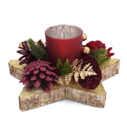 RITUALI DOMESTICI QUASIROSSO Świecznik tealight gwiazda