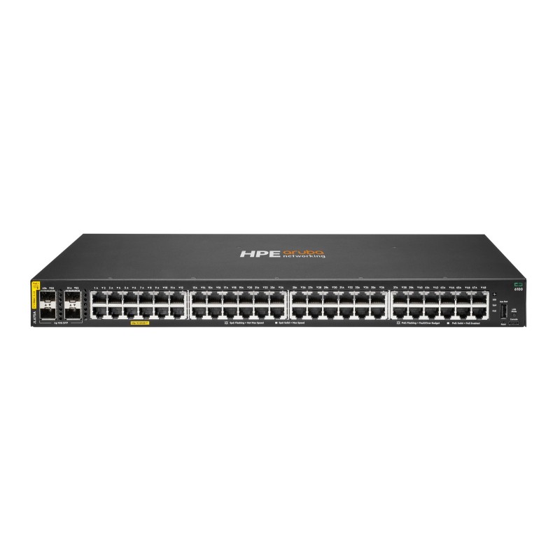 HPE Aruba 6100 Managed 48G 4SFP+ PoE+ 370W Switch HPE Aruba 6100 Managed 48G 4SFP+ PoE+ 370W Switch