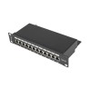 Lanberg PPF5-9012-B panel krosowniczy 1U