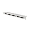 PATCH PANEL 24 PORT 1U 19" KAT.5E UTP Z ORGANIZEREM KABLOWYM SZARY LANBERG