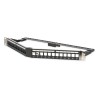 Digitus Panel krosowy (patch panel) kątowy 19" 24x keystone, ekranowany, 1U, czarny, prowadnica kabli, pola opisowe