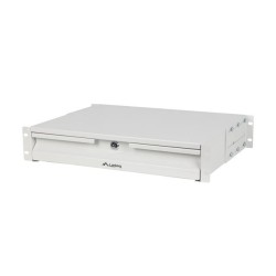 SZUFLADA DO SZAF 19" 2U 360MM SZARA LANBERG (2U/483X360MM UDŹWIG DO 90KG, MONTAŻ 4 PUNKTOWY)
