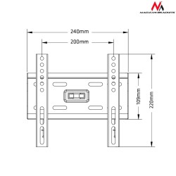 Uchwyt ścienny do telewizora Maclean MC-777 (ścienne 13" - 42" max. 35kg)