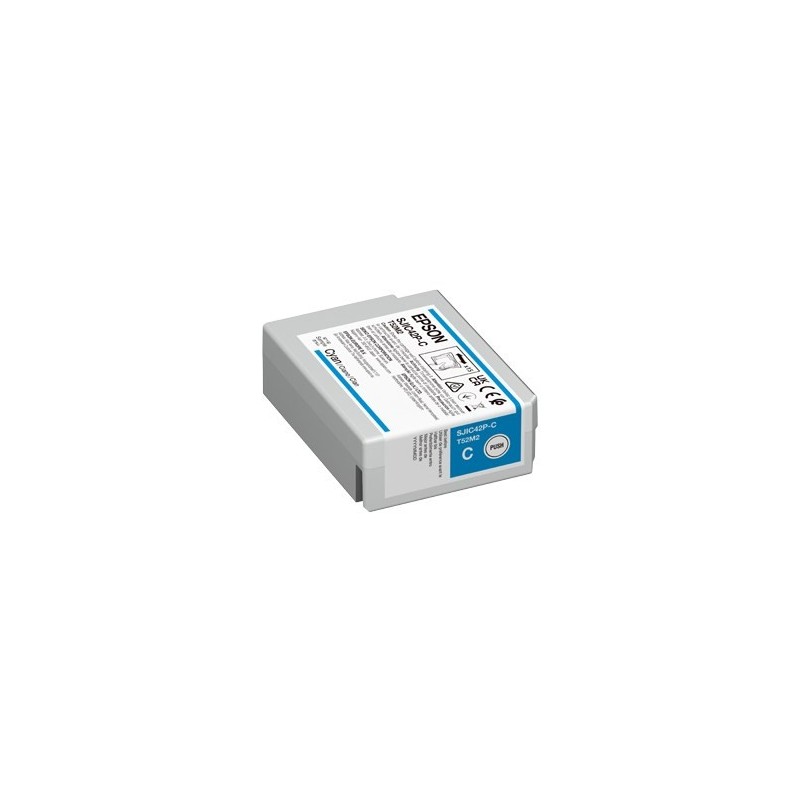 Epson SJIC42P-C nabój z tuszem 1 szt. Oryginalny Cyjan