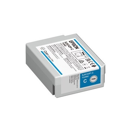 Epson SJIC42P-C nabój z tuszem 1 szt. Oryginalny Cyjan