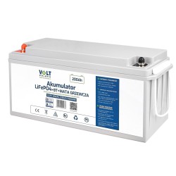 Akumulator LiFePO4 12,8V 200 Ah (150A) + BMS + BLUETOOTH + MATA GRZEWCZA