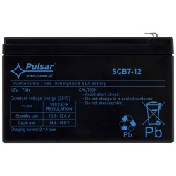 SCB7-12 Akumulator 7Ah/12V SCB