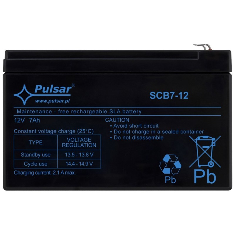 SCB7-12 Akumulator 7Ah/12V SCB