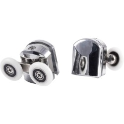 Rolki górne podwójne do szyb 5 mm - FI 23 mm