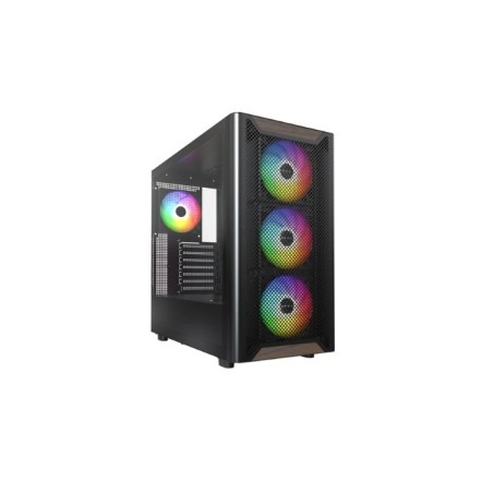 Drewniana obudowa PC Montech XR, Midi-Tower, ATX, ARGB, szkło hartowane