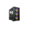 Drewniana obudowa PC Montech XR, Midi-Tower, ATX, ARGB, szkło hartowane