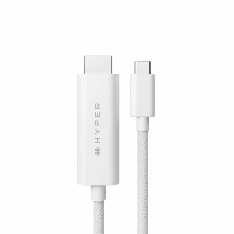 HYPER HD6007WHGL kabel HDMI 2,5 m USB-C HDMI Typu A (Standard) Biały HYPER HD6007WHGL kabel HDMI 2,5 m USB-C HDMI Typu A (Standard) Biały