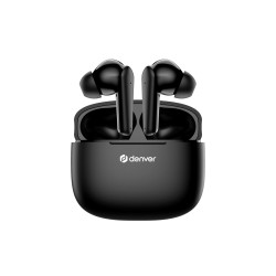 Denver TWE-48B Zestaw słuchawkowy True Wireless Stereo (TWS) Douszny Połączenia/muzyka Bluetooth Czarny