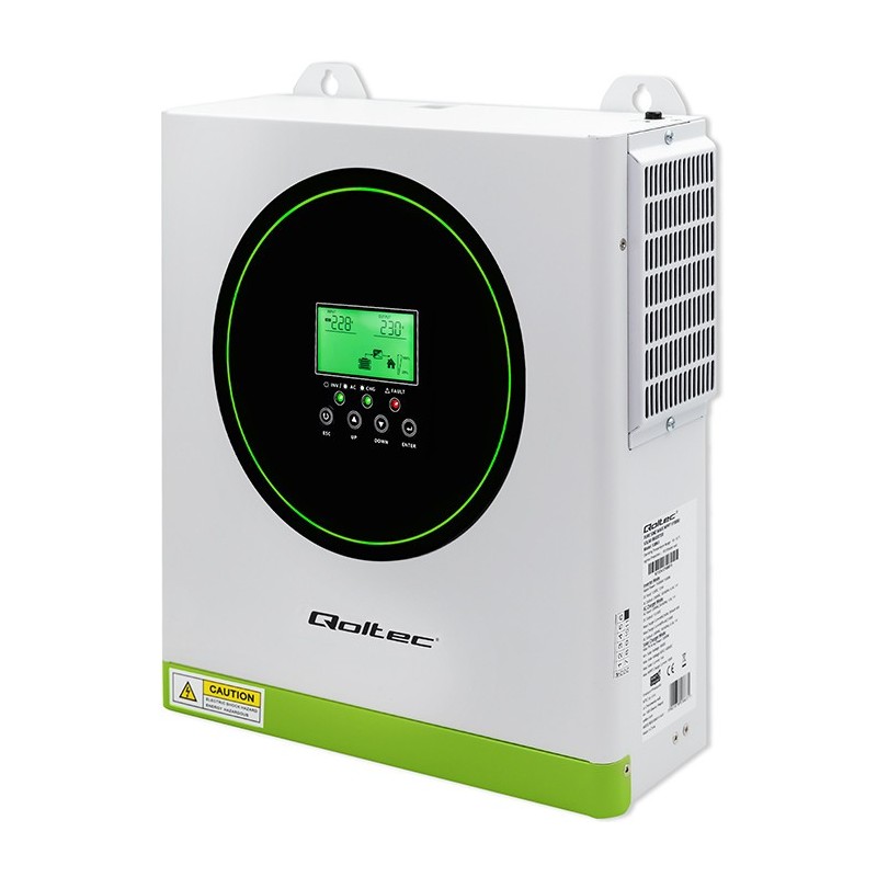 Qoltec Hybrydowy inwerter solarny Off-Grid 1500W | 100A | 12V | MPPT | Sinus | Opcja Wi-Fi | Power Factor 1.0 Qoltec Hybrydowy inwerter solarny Off-Grid 1500W | 100A | 12V | MPPT | Sinus | Opcja Wi-Fi | Power Factor 1.0