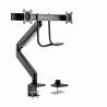 Gembird MA-DA2-04 Regulowane biurkowe ramię na 2 monitory, 17”-32”, do 8 kg