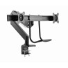 Gembird MA-DA2-04 Regulowane biurkowe ramię na 2 monitory, 17”-32”, do 8 kg