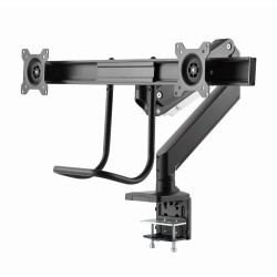 Gembird MA-DA2-04 Regulowane biurkowe ramię na 2 monitory, 17”-32”, do 8 kg